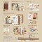 348 Pcs Scrapbooking Supplies Kit, Vintage Aesthetic Scrapbook Kit for Bullet Junk Journal, Stationery, A6 Grid Notebook, DIY Journaling Supplies, Birthday Craft Gift for Teen Girl Kid Women